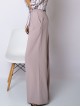 00855 Брюки из костюмной ткани какао