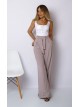 00855 Брюки из костюмной ткани какао