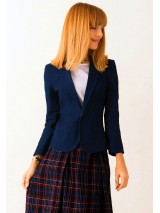 00390 Жакет джинсовый темно-синий