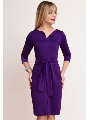 00765 Платье из трикотажа Лакоста фиолетовое